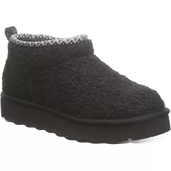 imageBEARPAW Womens Snuggle Daphne Deco Boot  Womens Ankle Boot  Womens Slip On Boot  Comfortable Winter BootBlack Ii