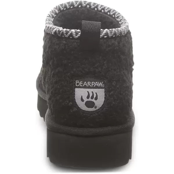 imageBEARPAW Womens Snuggle Daphne Deco Boot  Womens Ankle Boot  Womens Slip On Boot  Comfortable Winter BootBlack Ii