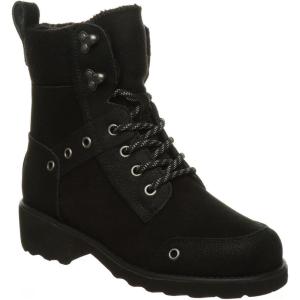 imageBEARPAW Womens Alicia Multiple Colors  Womens MidCalf Boot  Womens Laceup Boot  Comfortable Winter BootBlack