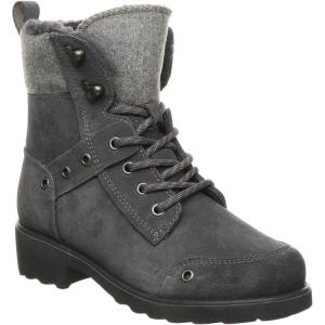 imageBEARPAW Womens Alicia Multiple Colors  Womens MidCalf Boot  Womens Laceup Boot  Comfortable Winter BootCharcoal