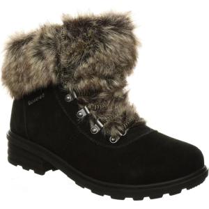 imageBEARPAW Womens Serenity Multiple Colors  Womens Ankle Bootie  Womens Slip On Boot  Comfortable Winter BootBlack