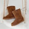 imageBEARPAW Womens Elle Short Vegan Multiple Colors  Womens Boot Classic Suede  Womens Slip On Boot  Comfortable Winter BootHickory
