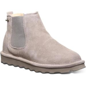 imageBEARPAW Womens Drew Multiple Colors  Womens Ankle Boot  Womens Slip On Boot  Comfortable Winter BootMushroom