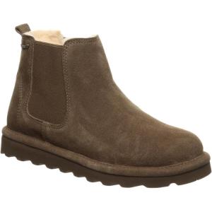 imageBEARPAW Womens Drew Multiple Colors  Womens Ankle Boot  Womens Slip On Boot  Comfortable Winter BootSeal Brown