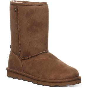 imageBEARPAW Womens Elle Short Vegan Multiple Colors  Womens Boot Classic Suede  Womens Slip On Boot  Comfortable Winter BootHickory