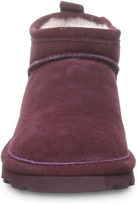 imageBEARPAW Womens Super Shorty Wide Boot  Womens Ankle Boot  Womens Slip On Boot  Comfortable Winter Boot  Multiple Colors ampamp SizesEggplant