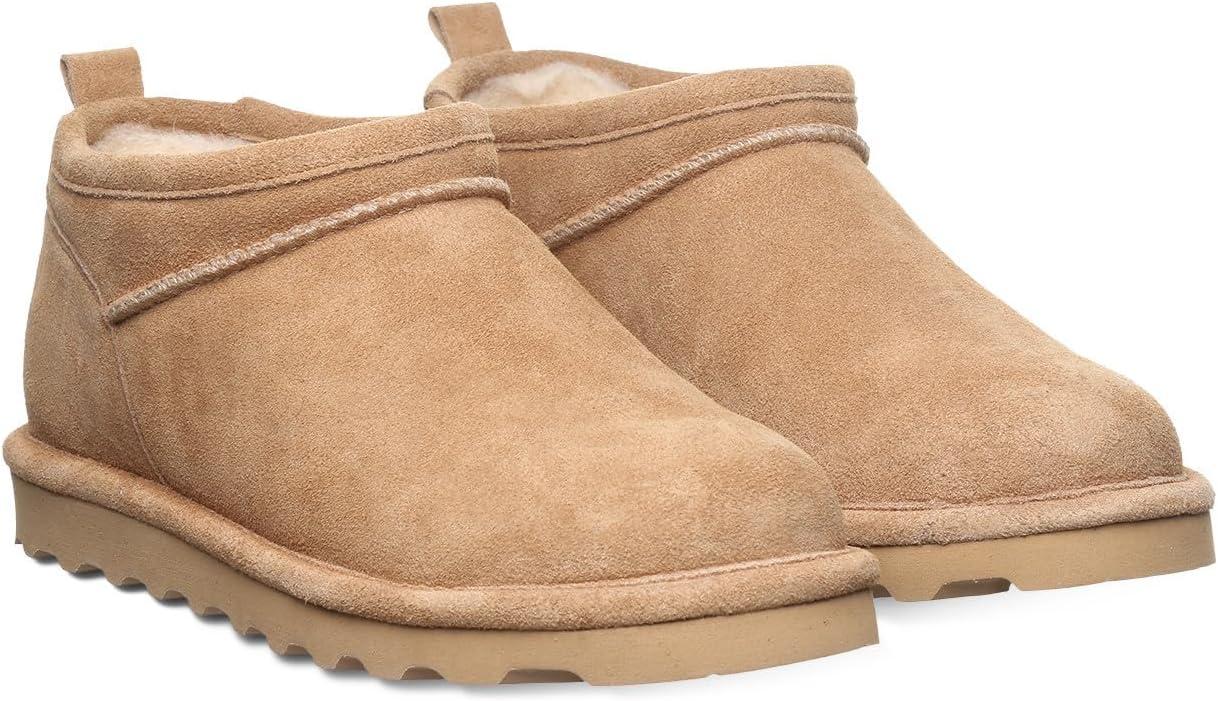 imageBEARPAW Womens Super Shorty Wide Boot  Womens Ankle Boot  Womens Slip On Boot  Comfortable Winter Boot  Multiple Colors ampamp SizesIced Coffee
