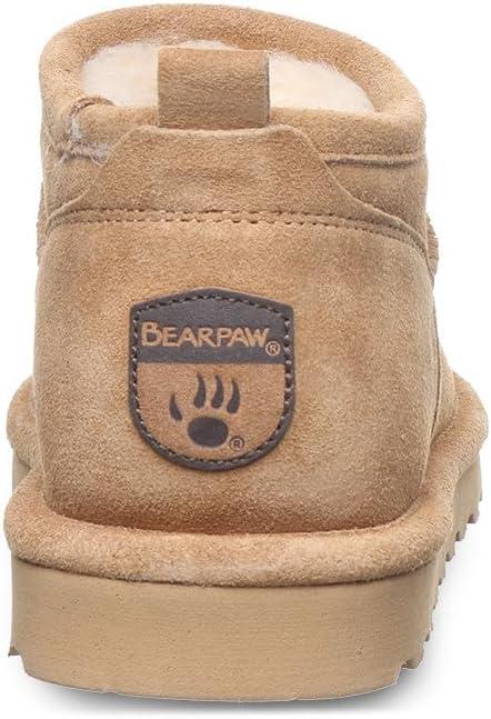 imageBEARPAW Womens Super Shorty Wide Boot  Womens Ankle Boot  Womens Slip On Boot  Comfortable Winter Boot  Multiple Colors ampamp SizesIced Coffee