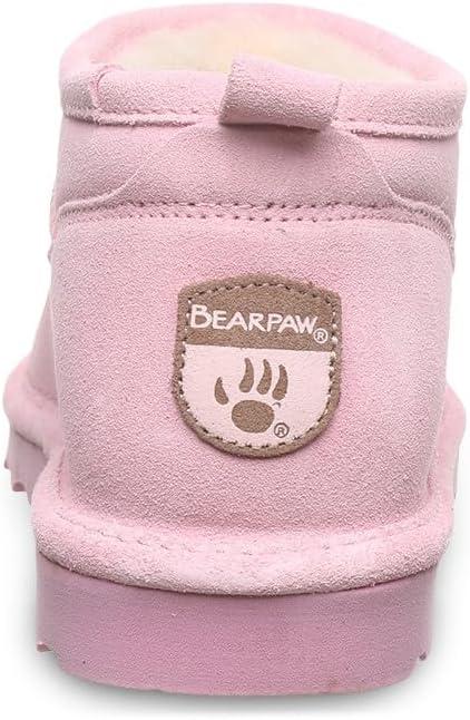 imageBEARPAW Womens Super Shorty Wide Boot  Womens Ankle Boot  Womens Slip On Boot  Comfortable Winter Boot  Multiple Colors ampamp SizesPrism Pink