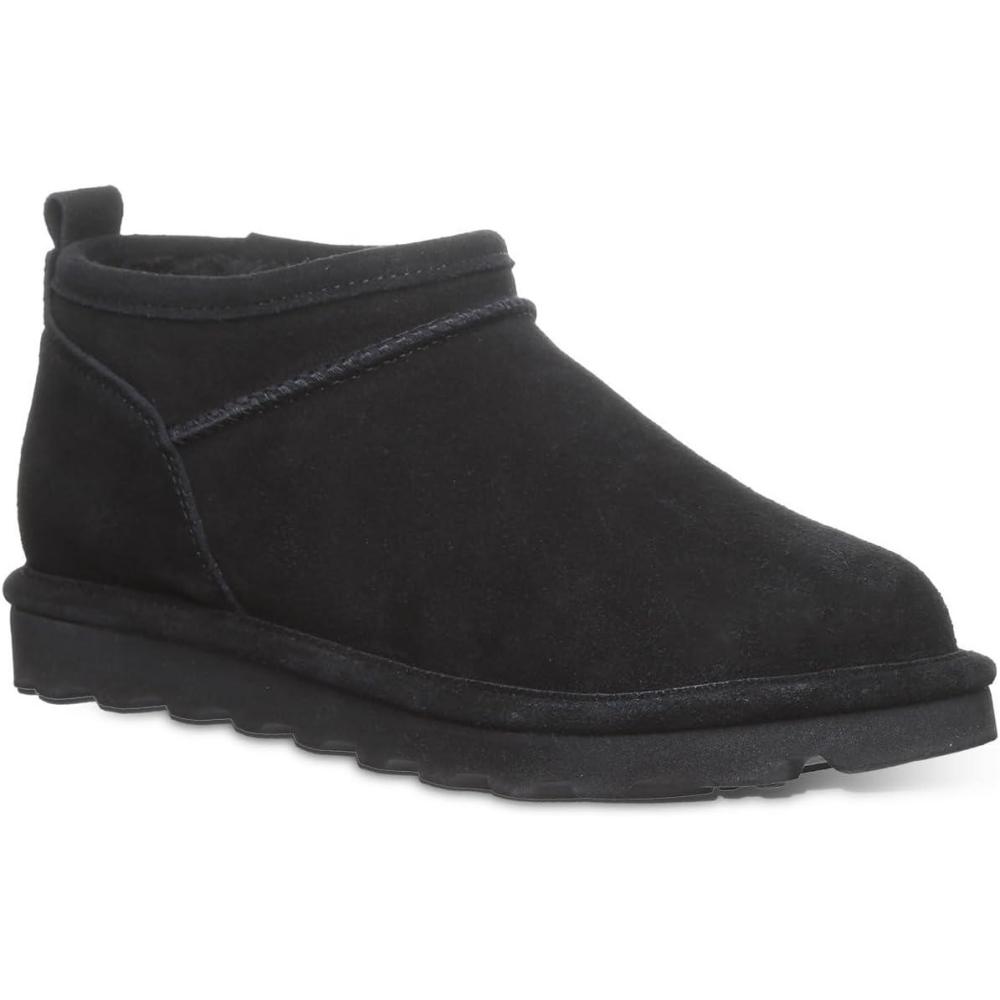 imageBEARPAW Womens Super Shorty Wide Boot  Womens Ankle Boot  Womens Slip On Boot  Comfortable Winter Boot  Multiple Colors ampamp SizesBlack