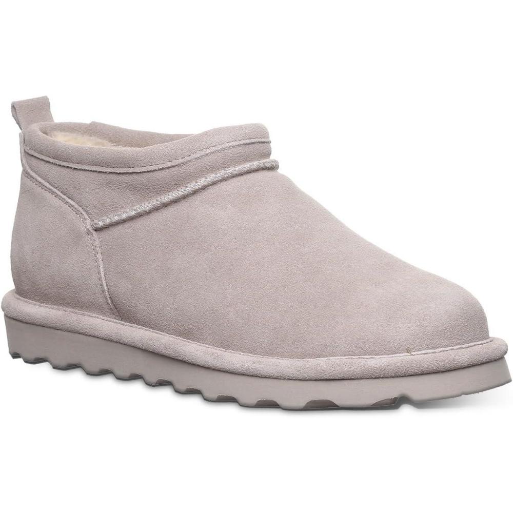 imageBEARPAW Womens Super Shorty Wide Boot  Womens Ankle Boot  Womens Slip On Boot  Comfortable Winter Boot  Multiple Colors ampamp SizesMushroom