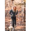 imageBEARPAW Womens Zip Up Polar Fleece Outerwear Jacket with PocketsWhite Swan