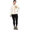 imageBEARPAW Womens Zip Up Polar Fleece Outerwear Jacket with PocketsWhite Swan