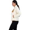 imageBEARPAW Womens Zip Up Polar Fleece Outerwear Jacket with PocketsWhite Swan