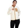 imageBEARPAW Womens Zip Up Polar Fleece Outerwear Jacket with PocketsWhite Swan