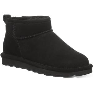 imageBEARPAW Womens Shorty Wide Multiple Colors  Womens Ankle Boot  Womens Slip On Boot  Comfortable Winter BootBlack