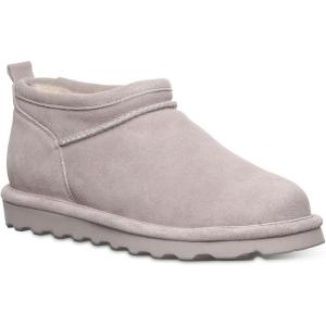imageBEARPAW Womens Super Shorty Wide Boot  Womens Ankle Boot  Womens Slip On Boot  Comfortable Winter Boot  Multiple Colors ampamp SizesMushroom