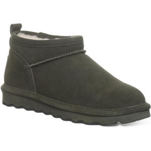 imageBEARPAW Womens Super Shorty Wide Boot  Womens Ankle Boot  Womens Slip On Boot  Comfortable Winter Boot  Multiple Colors ampamp SizesSeaweed