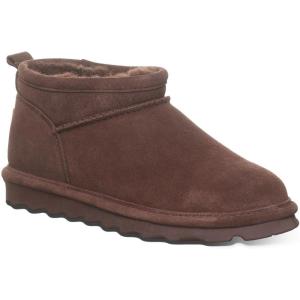 imageBEARPAW Womens Super Shorty Wide Boot  Womens Ankle Boot  Womens Slip On Boot  Comfortable Winter Boot  Multiple Colors ampamp SizesWalnut
