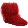 imageBEARPAW Womens Boo Multiple Colors  Womens Boot Classic Suede  Womens Slip On Boot  Comfortable Winter BootRed