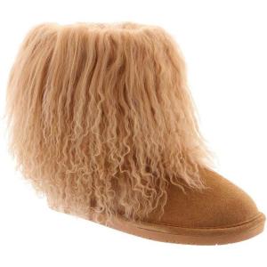 imageBEARPAW Womens Boo Multiple Colors  Womens Boot Classic Suede  Womens Slip On Boot  Comfortable Winter BootBrown Wheat 721