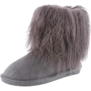 imageBEARPAW Womens Boo Multiple Colors  Womens Boot Classic Suede  Womens Slip On Boot  Comfortable Winter BootCharcoal