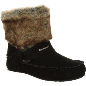 imageBEARPAW Womens Monet Multiple Colors  Womens Boot Classic Suede  Womens Slip On Boot  Comfortable Winter BootBlack Ii