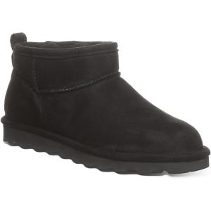 imageBEARPAW Womens Shorty Vegan Boot  Womens Ankle Boot  Womens Slip On Boot  Comfortable Winter BootBlack Ii