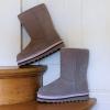 imageBEARPAW Womens Retro Elle Multiple Colors  Womens Boot Classic Suede  Womens Slip On Boot  Comfortable Winter BootStone