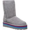 imageBEARPAW Womens Retro Elle Multiple Colors  Womens Boot Classic Suede  Womens Slip On Boot  Comfortable Winter BootGray Fog
