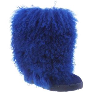 imageBEARPAW Womens Boetis Multiple Colors  Womens Boot Natural Fur  Womens Slip On Boot  Comfortable Winter BootCobalt Blue