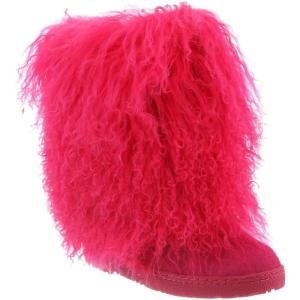 imageBEARPAW Womens Boetis Multiple Colors  Womens Boot Natural Fur  Womens Slip On Boot  Comfortable Winter BootElectric Pink