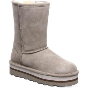 imageBEARPAW Womens Retro Elle Multiple Colors  Womens Boot Classic Suede  Womens Slip On Boot  Comfortable Winter BootStone