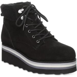 imageBEARPAW Womens Retro Quinn Boot Multiple Colors ampamp Sizes  Womens Boot Classic Suede  Womens Boots  Lightweight LaceUp BootBlack