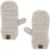 imageBEARPAW Womens 2 Piece Cold Weather Set Soft and Cozy Knit Pom Hat With Oversize Pom Matching Mitten or Touchscreen GlovesTan