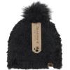 imageBEARPAW Womens Cold Weather Super Soft Faux Fur Fashion Modern Winter Knit Warm Pom Hat with Oversize Multicolor PomBlack