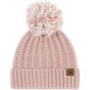 imageBEARPAW Womens 2 Piece Cold Weather Set Soft and Cozy Knit Pom Hat With Oversize Pom Matching Mitten or Touchscreen GlovesPink