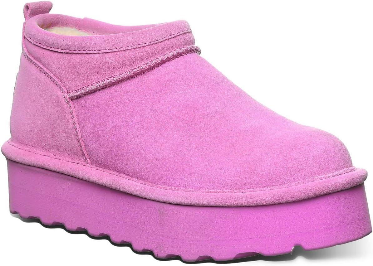 imageBEARPAW Womens Retro Super Shorty Boot  Womens Ankle Boot  Womens Slip On Boot  Comfortable Winter Boot  Multiple Colors ampamp SizesPersian Violet