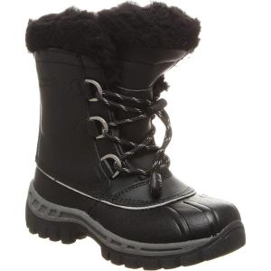 imageBEARPAW Boo Kids Multiple Colors  Kids Boot  Kids Pull On Boot  Comfortable Winter BootBlackGrey