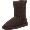 imageBEARPAW Emma Short Womens Classic Winter Slip On Boots Lightweight Suede Boots Multiple ColorsChocolate