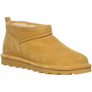 imageBEARPAW Womens Super Shorty Boot  Womens Ankle Boot  Womens Slip On Boot  Comfortable Winter Boot  Multiple Colors ampamp SizesAged Honey