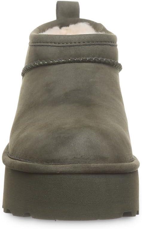 imageBEARPAW Womens Retro Super Shorty Boot  Womens Ankle Boot  Womens Slip On Boot  Comfortable Winter Boot  Multiple Colors ampamp SizesAlgae