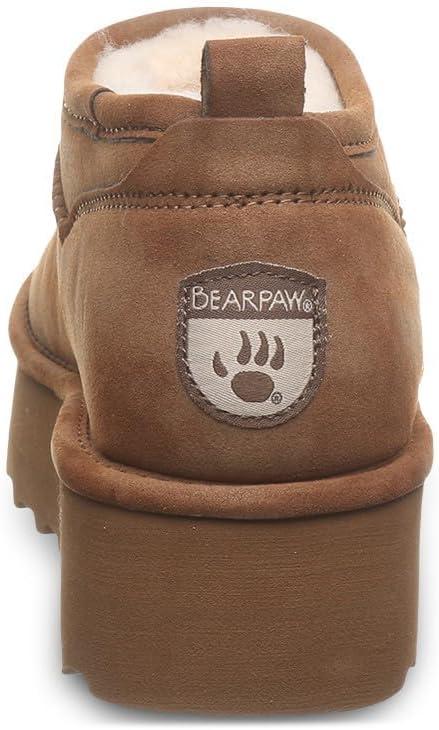 imageBEARPAW Womens Retro Super Shorty Boot  Womens Ankle Boot  Womens Slip On Boot  Comfortable Winter Boot  Multiple Colors ampamp SizesGingersnap