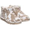 imageBEARPAW Womens Shorty Exotic Boot  Womens Ankle Boot  Comfortable Winter BootTan Cow Print