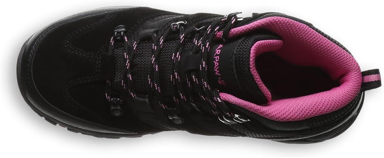 imageBEARPAW Womens Corsica Multiple Colors  Womens Bootie  Womens Hiker Boot  Comfortable Hiking BootBlackFuschia