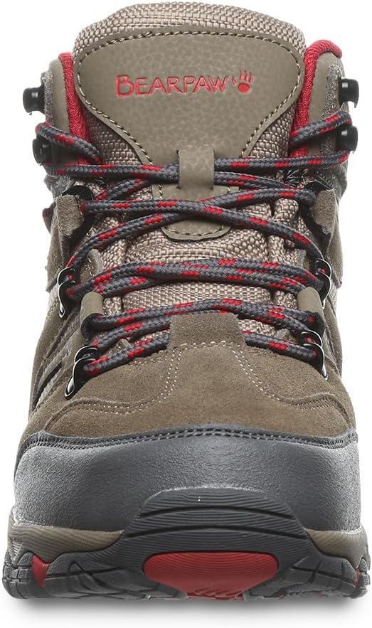 imageBEARPAW Womens Corsica Multiple Colors  Womens Bootie  Womens Hiker Boot  Comfortable Hiking BootTaupeRed