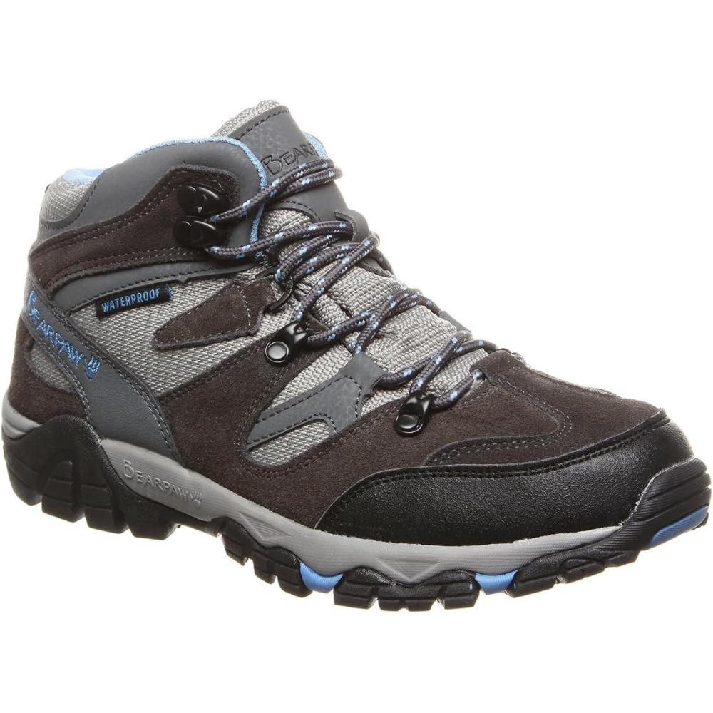 imageBEARPAW Womens Corsica Multiple Colors  Womens Bootie  Womens Hiker Boot  Comfortable Hiking BootCharcoal