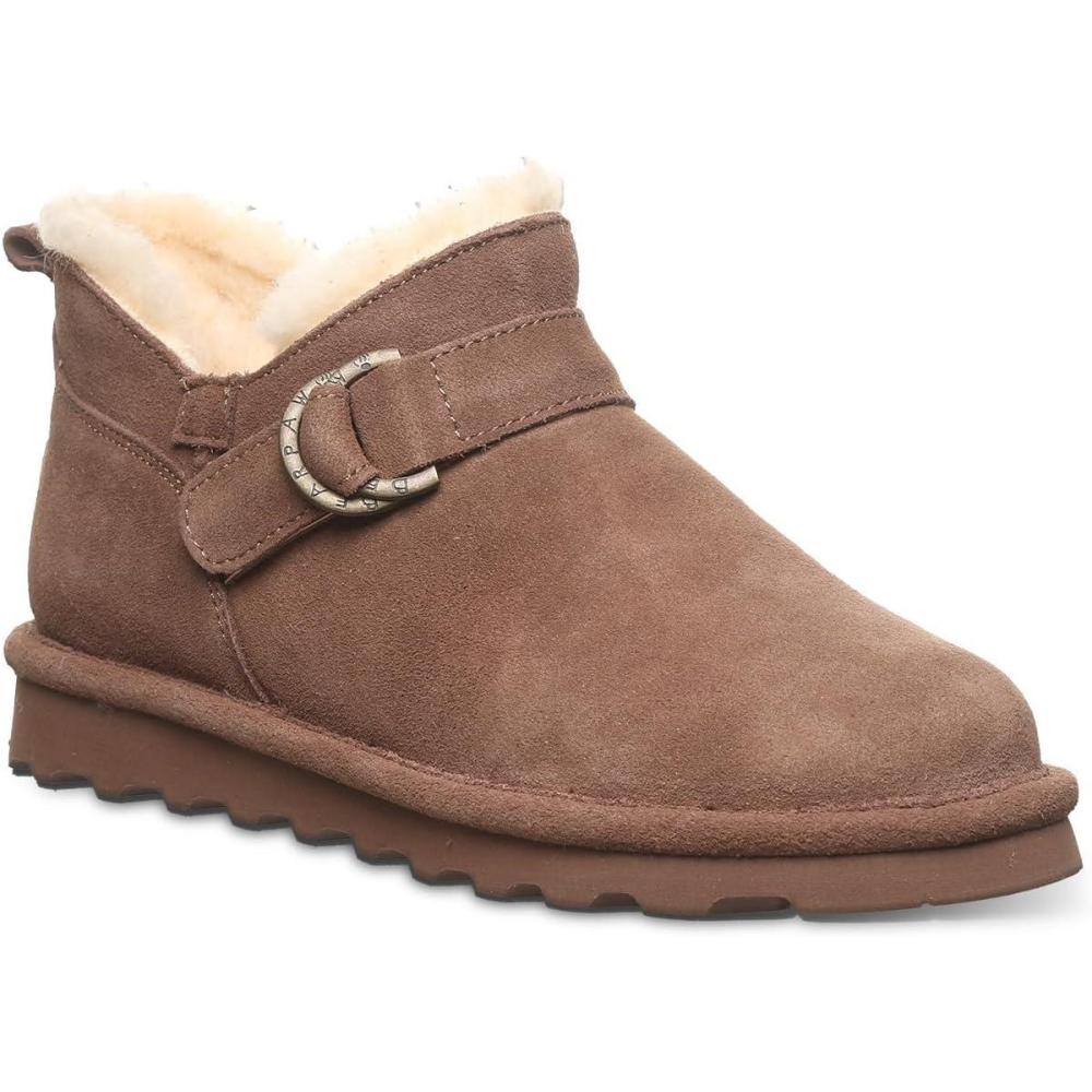 imageBEARPAW Womens Shorty Buckle Boot  Womens Ankle Boot  Womens Slip On Boot  Comfortable Winter Boot  Multiple Colors ampamp SizesCocoa