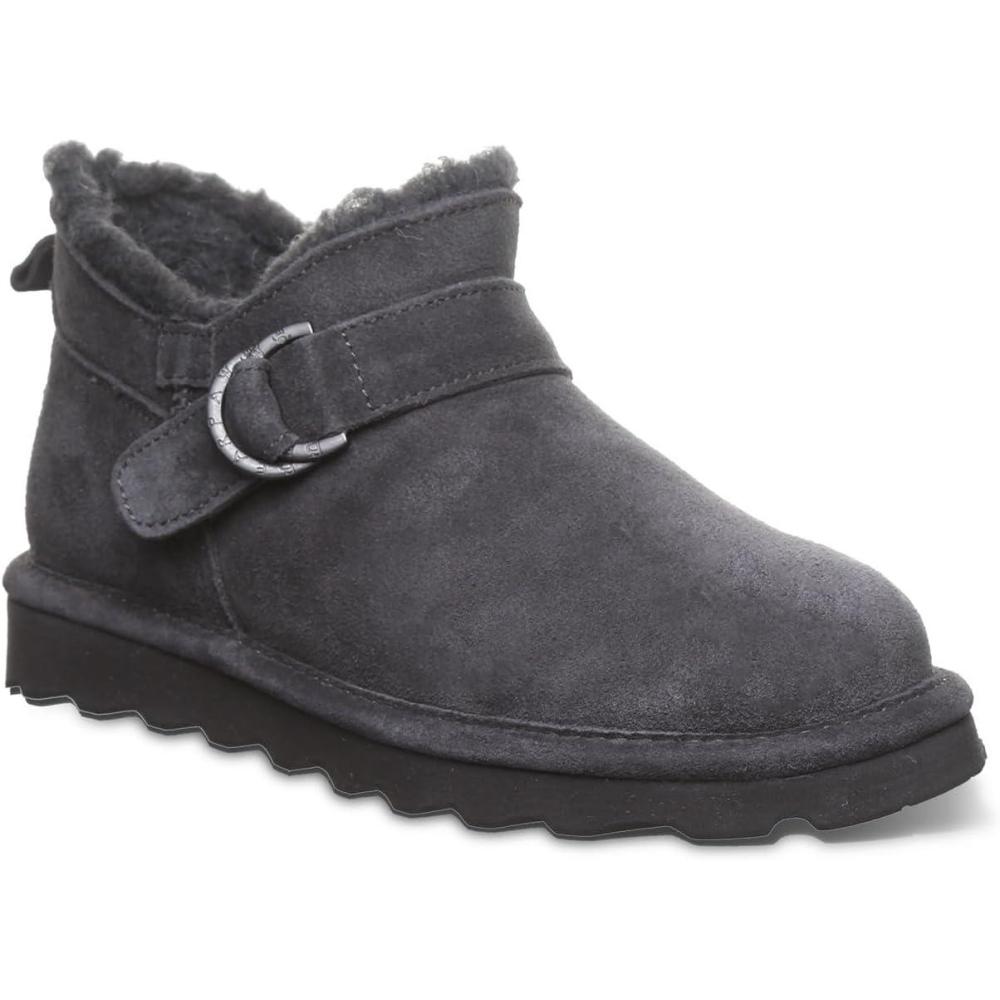 imageBEARPAW Womens Shorty Buckle Boot  Womens Ankle Boot  Womens Slip On Boot  Comfortable Winter Boot  Multiple Colors ampamp SizesGraphite