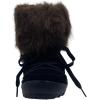 imageBEARPAW Womens Marilyn Classic Suede LaceUp Boot  Comfortable Womens BootBlackBrown